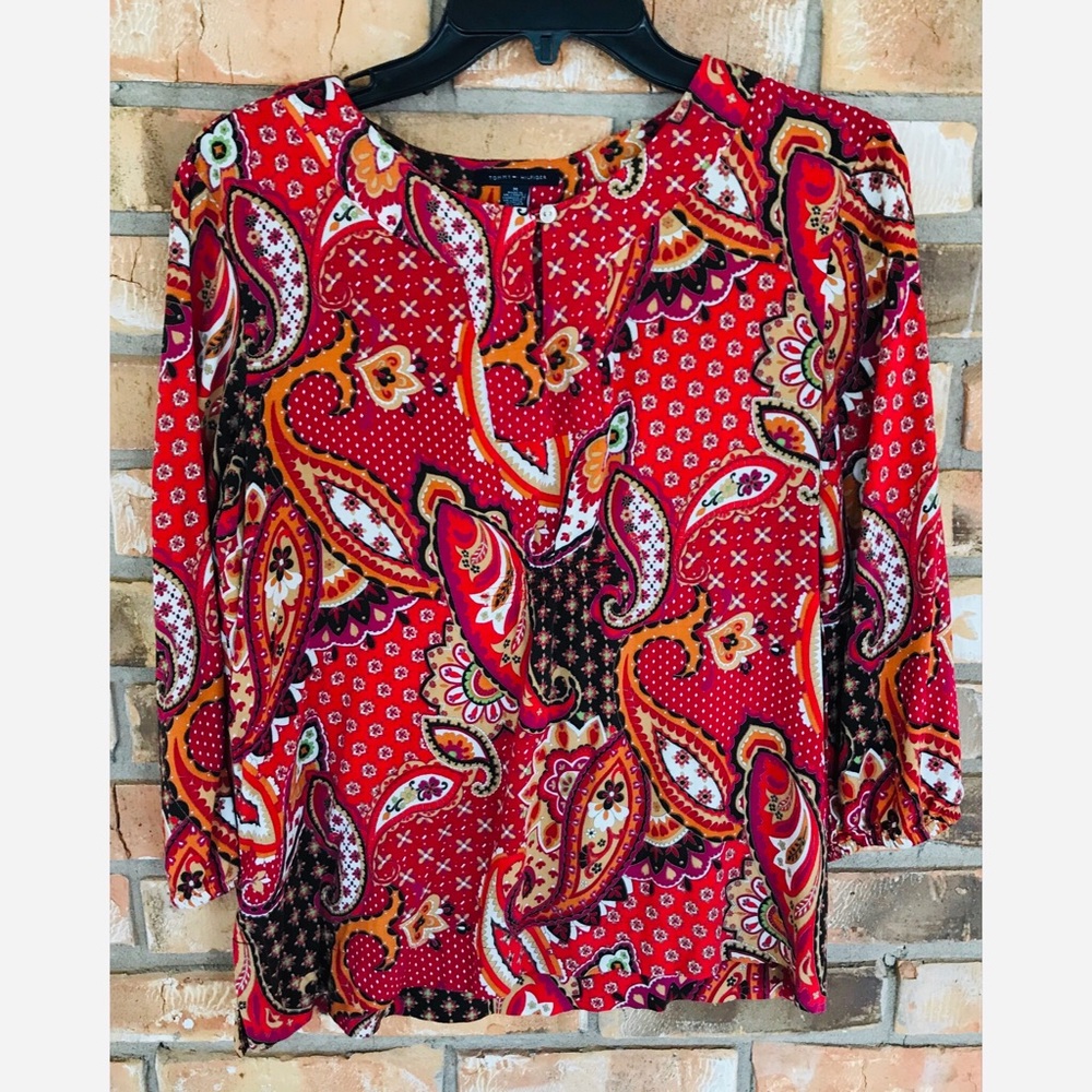 Tommy Hilfiger Women’s Paisley Top    Medium
